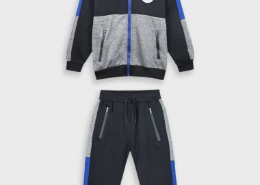 Φόρμα φούτερ με ζακέτα | ΜΑΥΡΟ - Energiers - 